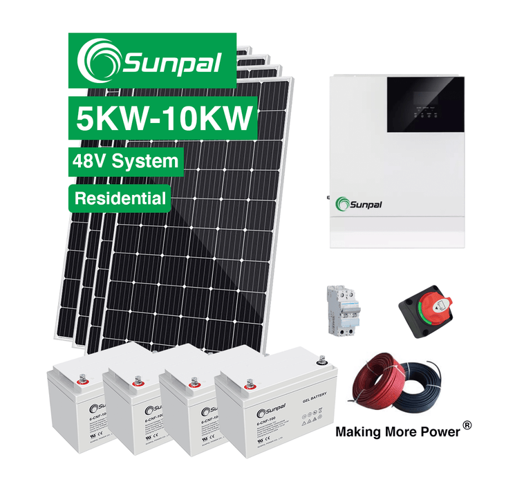 Sunpal Home Off Grid Solar Systems Complete Kit 5000W 5Kw 10Kw 15Kw 20Kw Solar Energy System Price