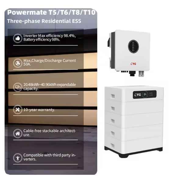 CYG all in one battery with inverter 48V 51.2v LiFePO4 battery 10kw 15kw 20kw 30kw 40kw ESS Home Energy Storage Systems