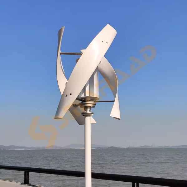 Smaraad 1kw 12V 24v 48V low noise Vertical Wind Turbine Generator wind fan for Home use