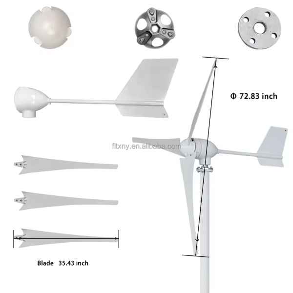 3kw wind turbine price with 24v -380v